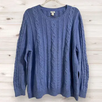 [ 엘엘빈 ] 케이블 니트 스웨터 긴팔 빅 사이즈
