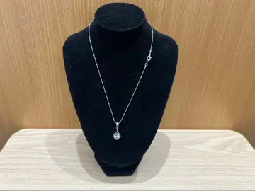 실버 컬러 목걸이 물방울 펜던트 주얼리 액세서리