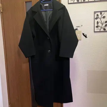 aquaiist 블랙 롱 코트 M