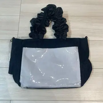 자카마토 A4 프릴 토트백 블랙 이타백 이타백