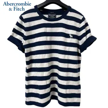 아바클로 여성용 캐시미어 반팔 보더 니트 S c039