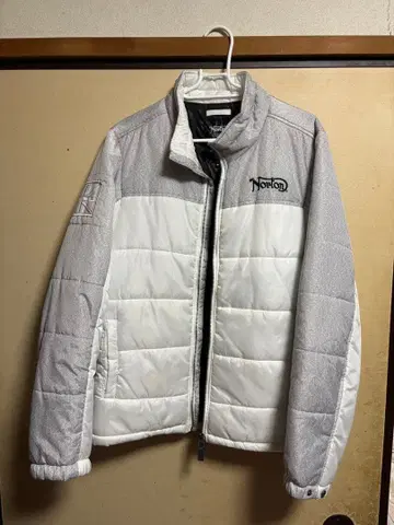 Norton 패딩 자켓 M 화이트 그레이