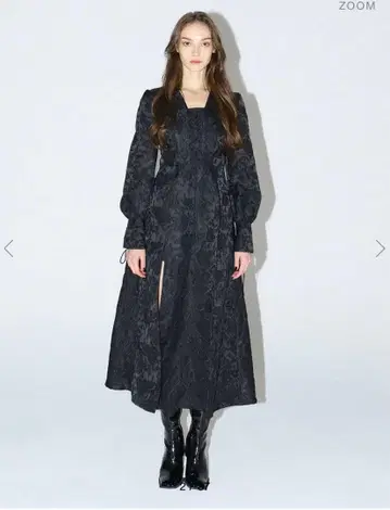 melt the lady 플라워 자카드 드레스