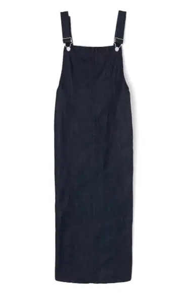 MOUSSY 사이드 슬릿 오버롤 스커트 인디고 블루