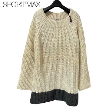 SPORT MAX / 여성용 니트 스웨터 L 아이보리 계열 c046