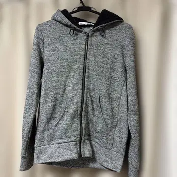 옥스퍼드 후드 보아 집업 후드티 그레이 M 사이즈