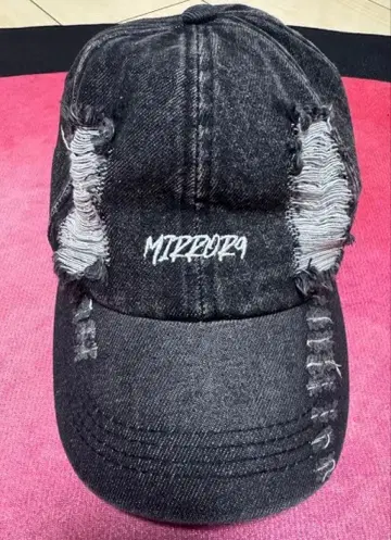 MIRROR9 데미지 데님 캡 미러나인 Damage cap