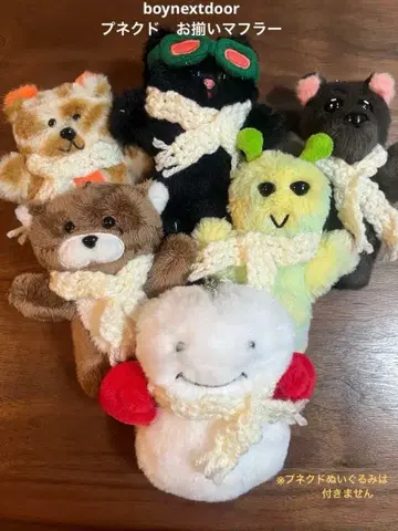 BOYNEXTDOOR 푸넥도 커플 머플러 인형 의류