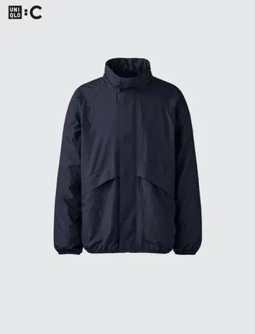 유니클로c 라이트웨이트 스탠드 블루종
