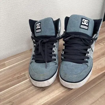 [ DC ] (29cm) 데님 하이컷 스니커즈 남성용