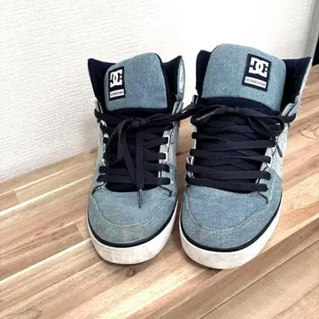 [ DC ] (29cm) 데님 하이컷 스니커즈 남성용