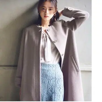 NATURAL BEAUTY BASIC 백플레어 롱 코트