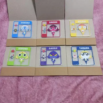 개구리 중사 케로로 클리어 러버 코스터 2 컴플리트 세트