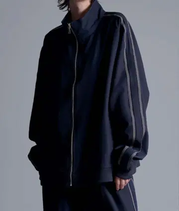 [ XS ] 루스 하이넥 트랙 자켓 네이비