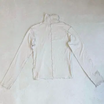 카스타네 프릴 멜로우 리브 터틀넥 티셔츠 상의 F