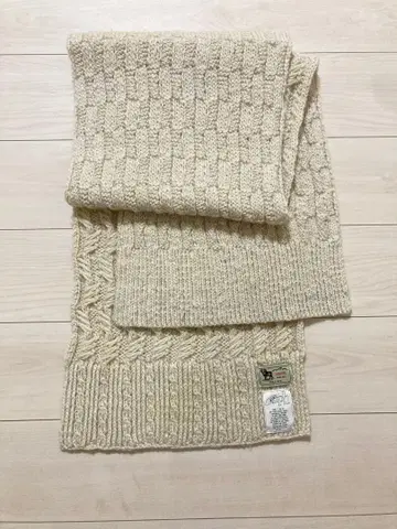 KHWOPA caph 케이블 짜임 니트 머플러