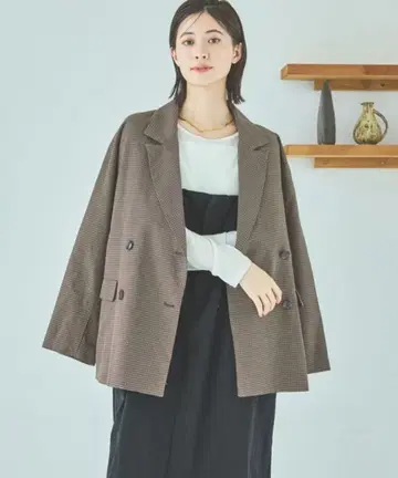 체크 더블 자켓 / 592862