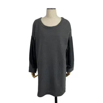 DKNY 여성용 S 사이즈 맨투맨 그레이