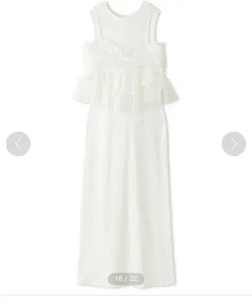 SNIDEL 시어 뷔스티에 & 컷 탱크 원피스 SET