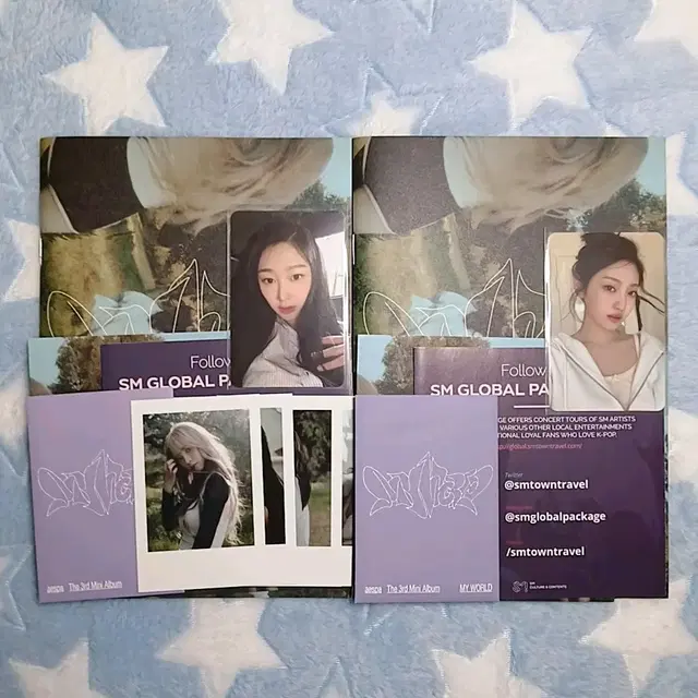 에스파 마이월드 스파이시 웰컴투마이월드 진 자인 버전 개봉앨범 지젤 닝닝