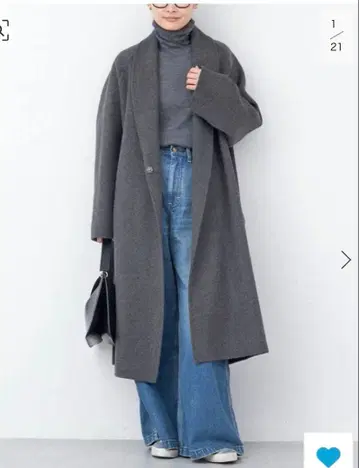 두지엠 클라세 [컨디션 최상] AVA 그레이 롱 코트