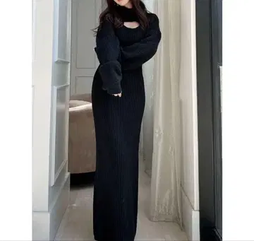 리젝시 메라진 앙상블 니트 원피스