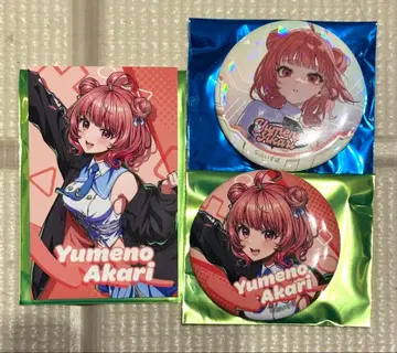 브이스포 페스티벌 유메노 아카리 카드 트레이딩 카드 캔뱃지 랜덤 세트