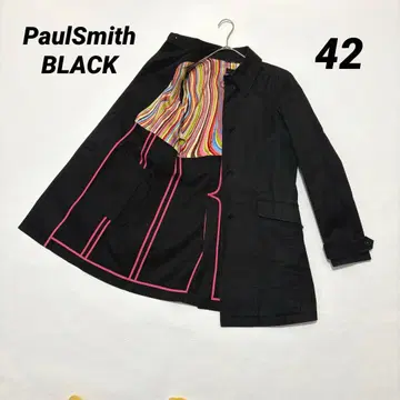 폴스미스 블랙 스프링 코트 멀티 스트라이프 42
