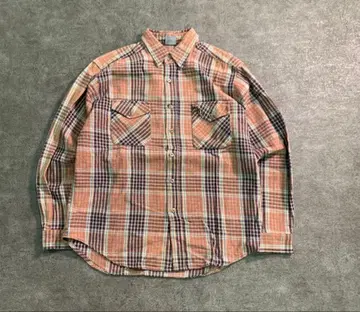 플란넬 셔츠 체크 무늬 아메카지 그런지 구제 의류