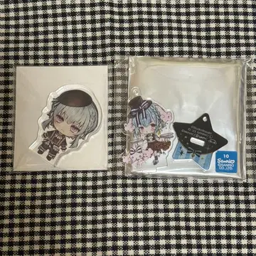 악마 집사와 검은 고양이 아쿠네코 플뢰르 아크릴 키링 인형 아크릴