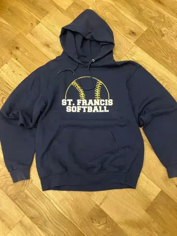 칼리지 후드티 네이비