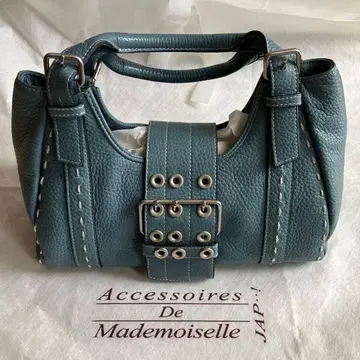 ADMJ 핸드백 스모키 블루/머스타드