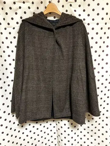 [정말! 새상품급] ZARA BASIC 글렌체크 코트 판초
