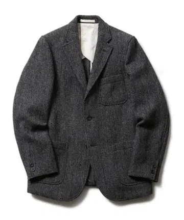 참가 68,400엔 [빔즈 x 해리스 트위드] 헤링본 3B 자켓