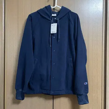 새상품 Champion 다크 네이비 후드 부착 후드티 M