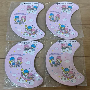 키키라라 당첨 복권 멜라민 플레이트 4개 세트