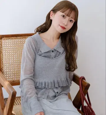 Kastane 모헤어 니트 뷔스티에 세트 모헤어 니트만