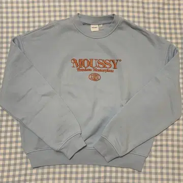 MOUSSY 트레이닝복 맨투맨 라이트 블루