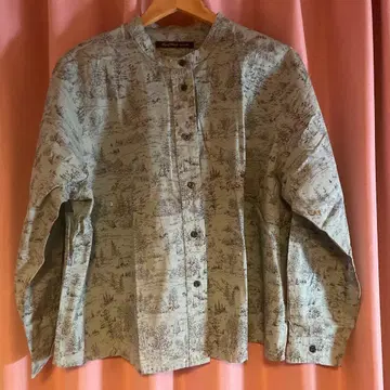 Sunny Clouds 풍경 무늬 긴팔 셔츠