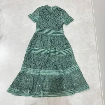 [ SELF-PORTRAIT풍 ] 그린 레이스 티어드 드레스 원피스
