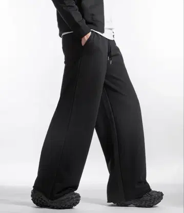 ZIP FIVE 와이드 스트레이트 스웨트 팬츠 그레이