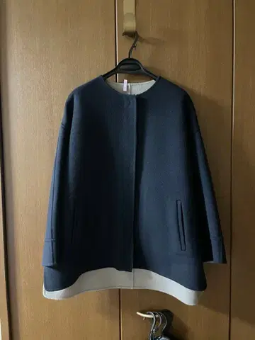 드로어 리버서블 노카라 자켓 36