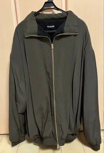 [ INTODUSK ] 올리브 그린 풀 지퍼 자켓