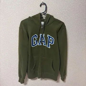 GAP 올리브색 집업 후드티 XS