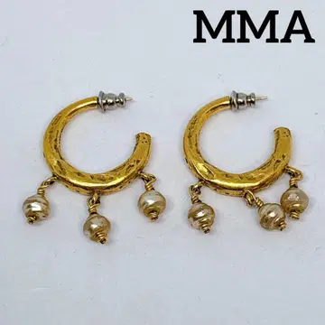 메트로폴리탄 미술관 MMA 골드 빈티지 귀걸이 펄 후프