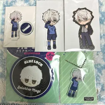 블루 록 다이소 스티커 아크릴 스탠드 코스터 세트 나기 세이시로