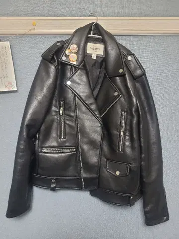 블랙 더블 라이더 자켓 (M)