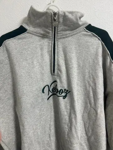 Keboz 그레이 하프 지퍼 트레이닝복 L 사이즈