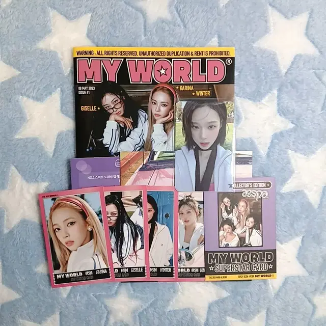 에스파 마이월드 zine 진 자인 스파이시 버전 윈터포카포함 풀구성 앨범