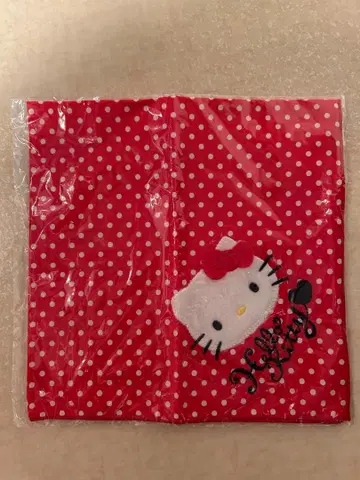 [레어] [레어] 산리오 키티 물방울 패턴 귀여운! 손수건 아플리케&자수